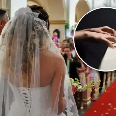 Panna młoda w welonie idzie do ołtarza, a w tle słychać muzykę z pianina. Jest takie miejsce, taki kraj, gdzie miłość kwitnie.