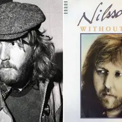Harry Nilsson w czapce i na okładce albumu "Without You".