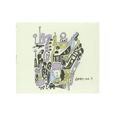 Abstrakcyjny rysunek z napisem "damien rice 9 crimes".