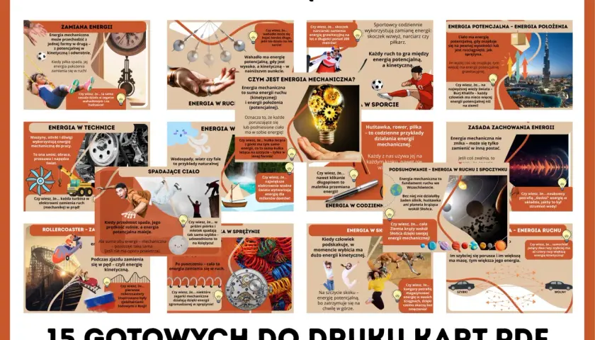Energia mechaniczna to ruch i położenie. Sportowcy, huśtawki, a nawet Ziemia krążąca wokół Słońca – to wszystko przykłady, jak działa energia, allegro ma non troppo.