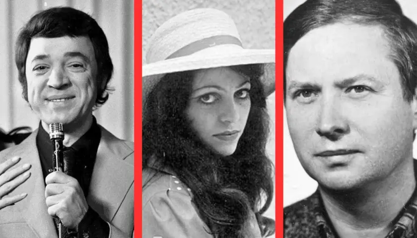 Trzech ikonicznych polskich piosenkarzy lat 70 i 80: Czesław Niemen, Maryla Rodowicz i Marek Grechuta.